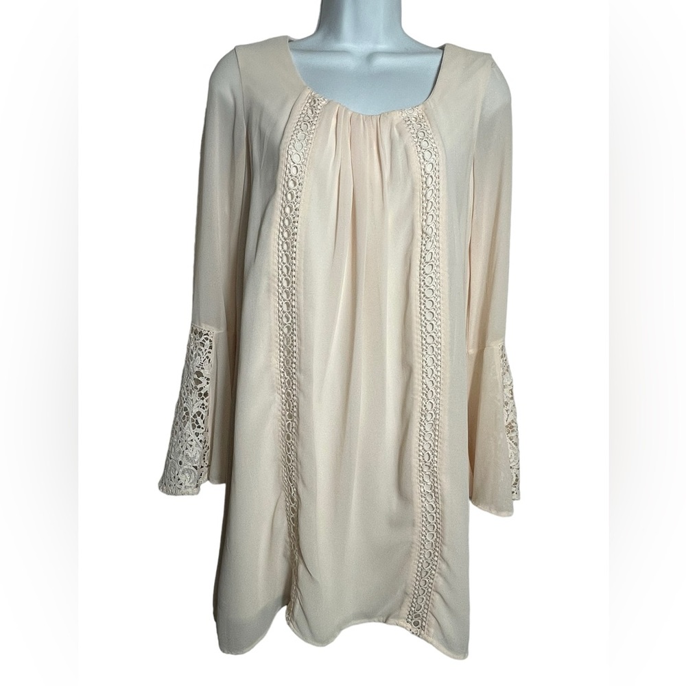 Sequin Hearts dress size‎ small light blush pink shift summer dress 🩷